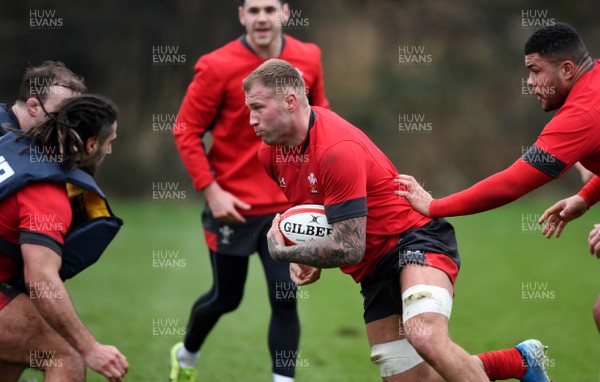 220120 - Wales Rugby Training - Ross Moriarty during training