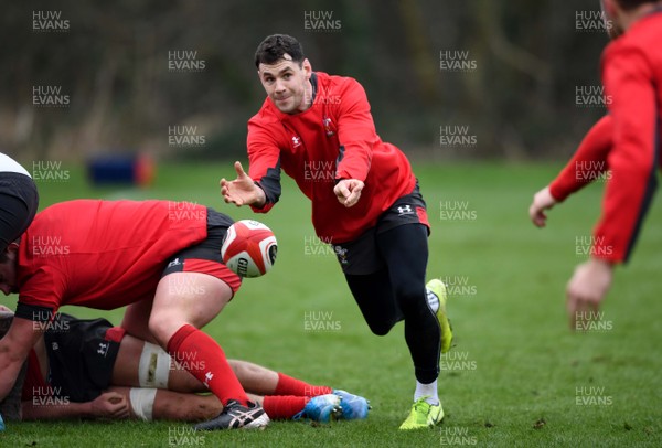 220120 - Wales Rugby Training - Tomos Williams during training