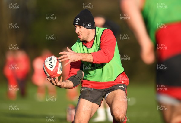 210120 - Wales Rugby Training - Justin Tipuric during training