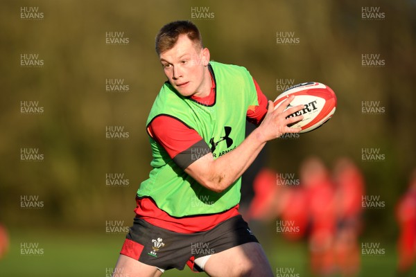 210120 - Wales Rugby Training - Nick Tompkins during training