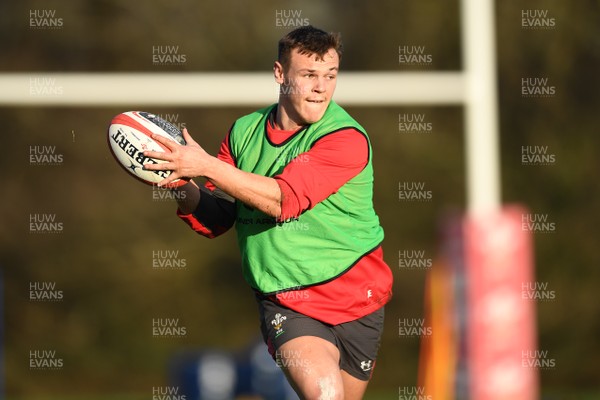 210120 - Wales Rugby Training - Jarrod Evans during training