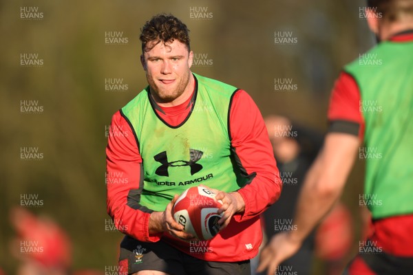 210120 - Wales Rugby Training - Will Rowlands during training