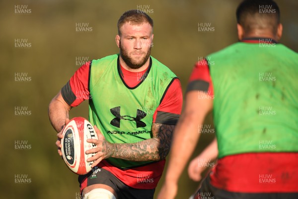 210120 - Wales Rugby Training - Ross Moriarty during training