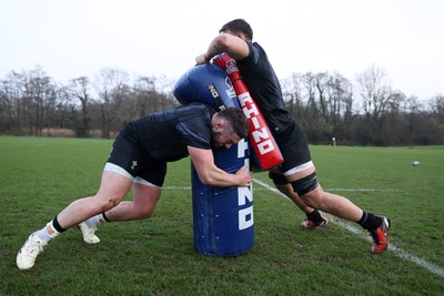 210125 - Wales Rugby Training in their first week of the 6 Nations Campaign - Gareth Thomas during training