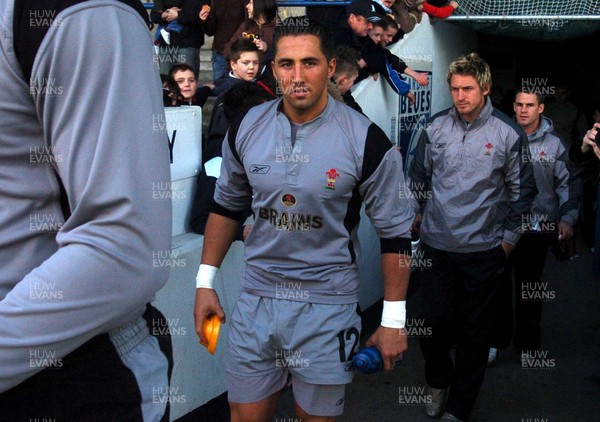 210206 - Wales Rugby Training Wales' Gavin Henson takes part in a training session at Cardiff Arms Park, ahead of his sides clash against Ireland  