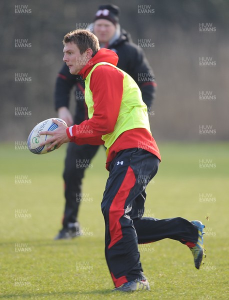 210212 - Wales Rugby Training -Dan Biggar during training