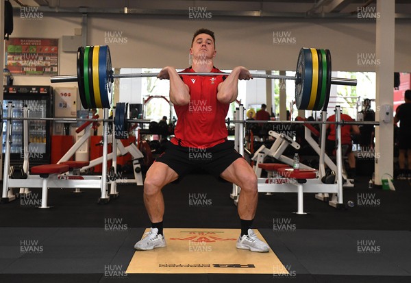 210222 - Wales Rugby Training - Jonathan Davies during a gym session