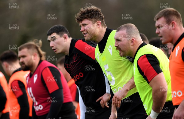 210222 - Wales Rugby Training - Will Rowlands during training