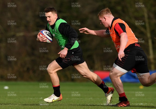 210222 - Wales Rugby Training - Jonathan Davies during training