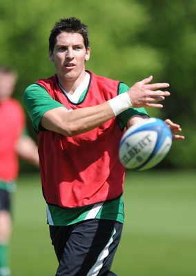21.05.09 - Wales Rugby Training - James Hook in action during training. 
