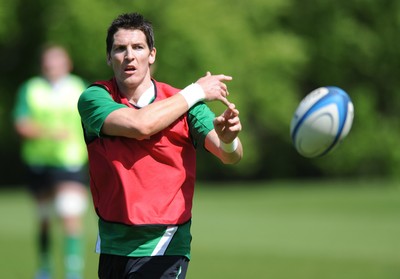 21.05.09 - Wales Rugby Training - James Hook in action during training. 