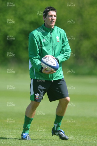 21.05.09 - Wales Rugby Training - James Hook in action during training. 