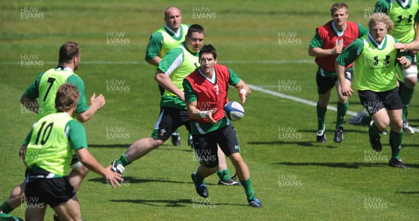 21.05.09 - Wales Rugby Training - James Hook in action during training. 