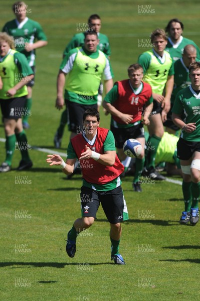 21.05.09 - Wales Rugby Training - James Hook in action during training. 