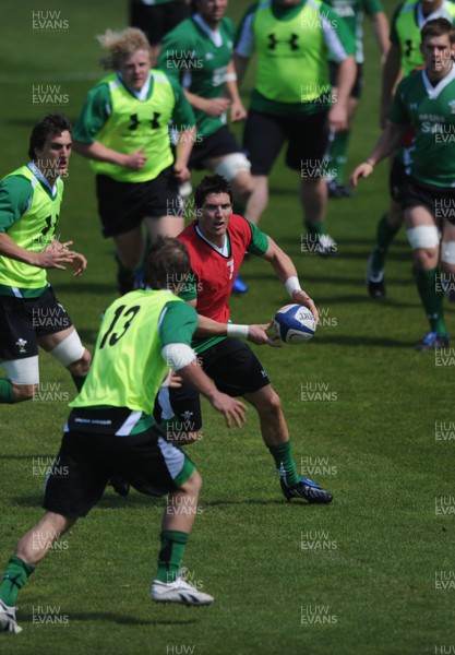 21.05.09 - Wales Rugby Training - James Hook in action during training. 