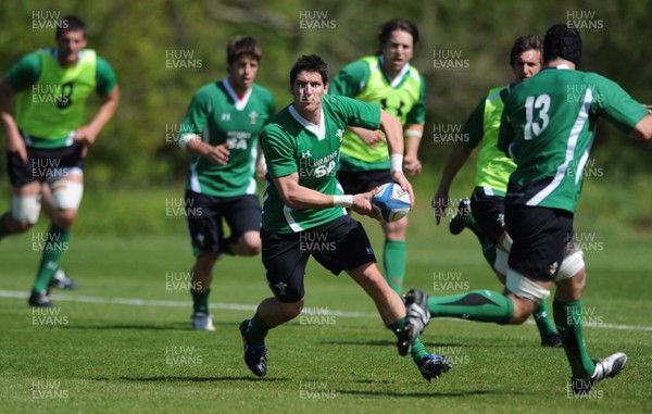 21.05.09 - Wales Rugby Training - James Hook in action during training. 