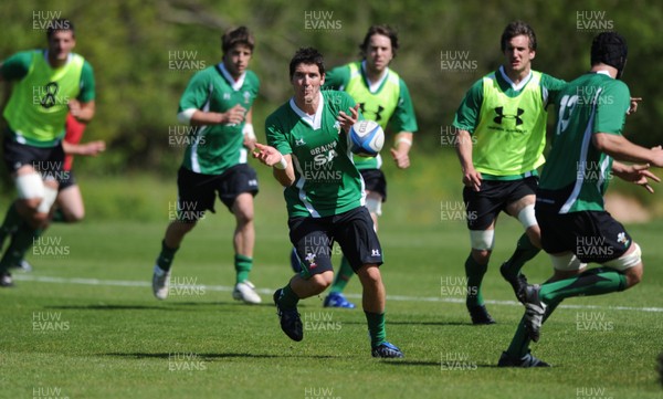 21.05.09 - Wales Rugby Training - James Hook in action during training. 