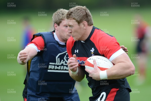 210513 - Wales Rugby Training -Bradley Davies during training 