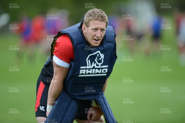 210513 - Wales Rugby Training -Bradley Davies during training 