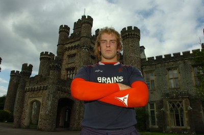 21.08.07 - Wales Rugby Training - Alun Wyn Jones outside Hensol Castle, Near Cardiff, South Wales 