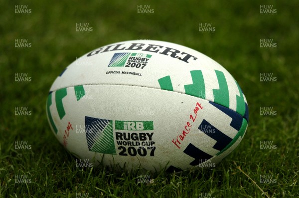 21.08.07 - Wales Rugby Training - a rugby world cup 2007 match ball 