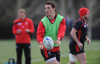 21.09.11 - Wales Rugby Training - George North during training. 