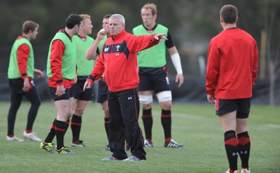 21.09.11 - Wales Rugby Training - Head coach Warren Gatland during training. 