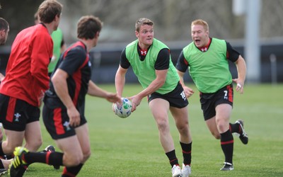 21.09.11 - Wales Rugby Training - Tavis Knoyle during training. 