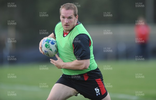 21.09.11 - Wales Rugby Training - Gethin Jenkins during training. 