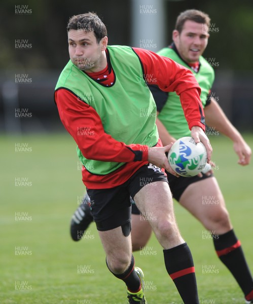 21.09.11 - Wales Rugby Training - Stephen Jones during training. 