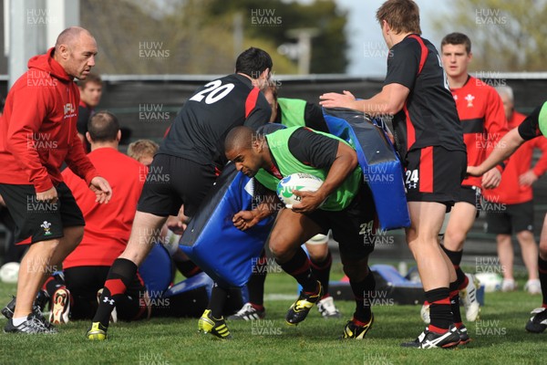 21.09.11 - Wales Rugby Training - Aled Brew during training. 
