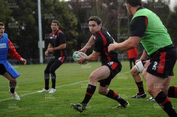 21.09.11 - Wales Rugby Training - Stephen Jones during training. 