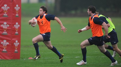 21.11.11 - Wales Rugby Training - Lloyd Williams during training. 
