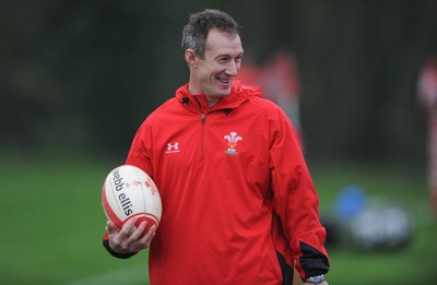 21.11.11 - Wales Rugby Training - Wales attack coach Rob Howley during training. 