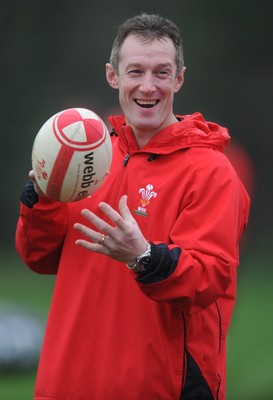 21.11.11 - Wales Rugby Training - Wales attack coach Rob Howley during training. 