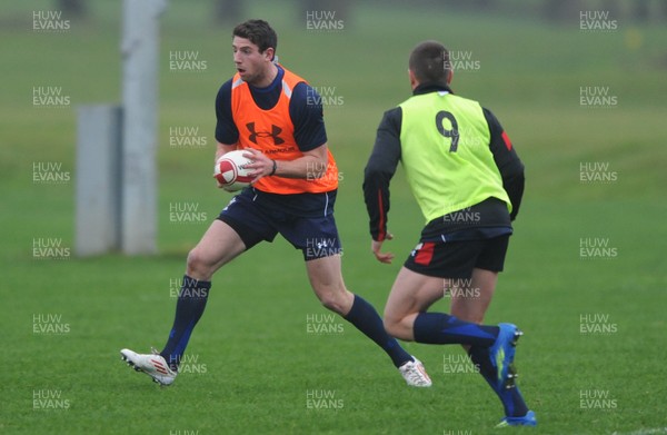 21.11.11 - Wales Rugby Training - Alex Cuthbert during training. 