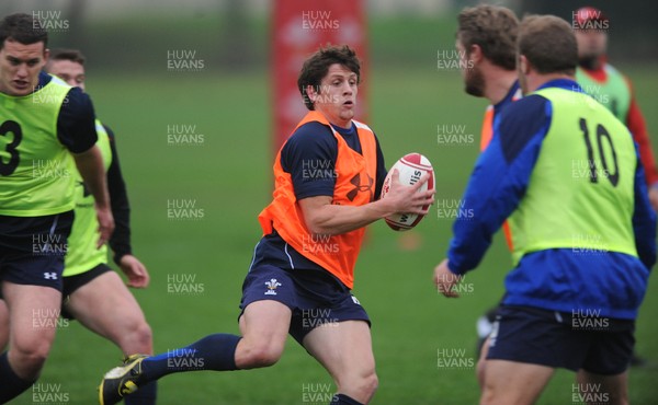 21.11.11 - Wales Rugby Training - Lloyd Williams during training. 