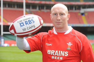 22.02.08 - Wales Rugby Training - Tom Shanklin who will win his 50th cap for Wales when he takes on Italy tomorrow 