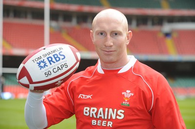 22.02.08 - Wales Rugby Training - Tom Shanklin who will win his 50th cap for Wales when he takes on Italy tomorrow 