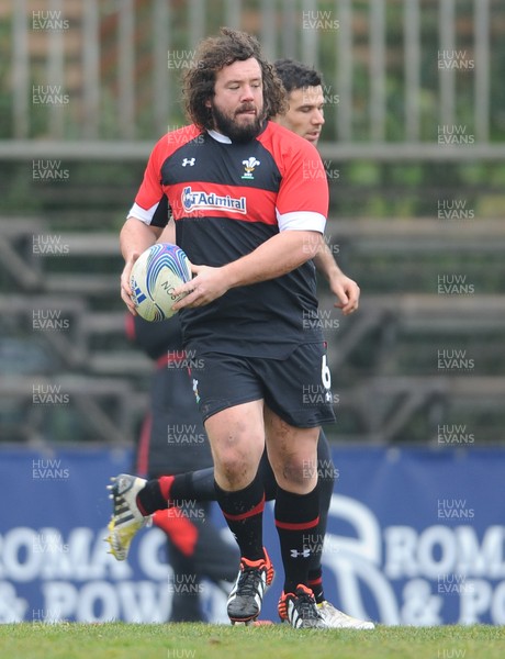 220213 - Wales Rugby Captains Run - Adam Jones during training 