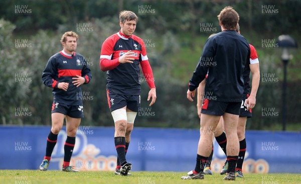 220213 - Wales Rugby Captains Run - Ryan Jones during training 