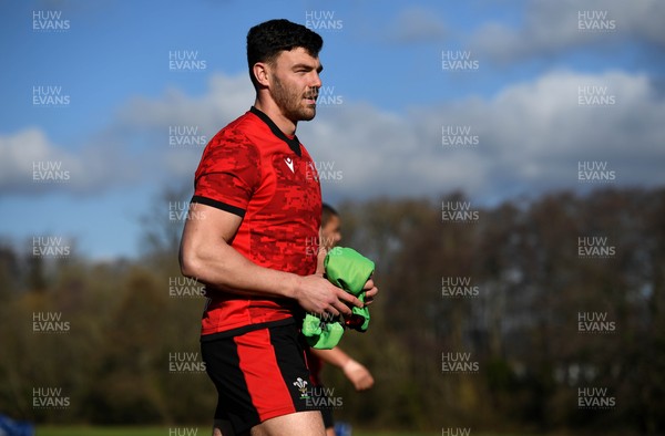 220221 - Wales Rugby Training - Johnny Williams during training