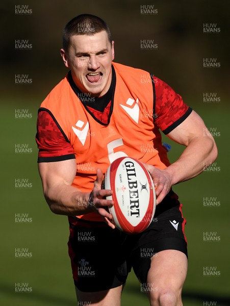 220221 - Wales Rugby Training - Jonathan Davies during training