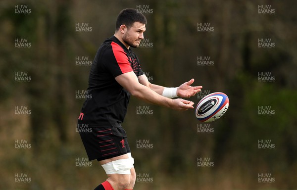220222 - Wales Rugby Training - Ellis Jenkins during training