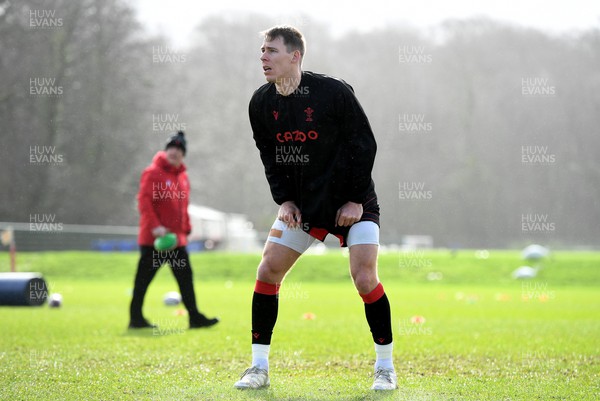 220222 - Wales Rugby Training - Liam Williams during training