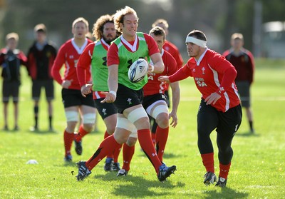 22.06.10 - Wales Rugby Training - Alun Wyn Jones during training. 
