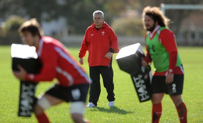 22.06.10 - Wales Rugby Training - Head Coach Warren Gatland during training. 