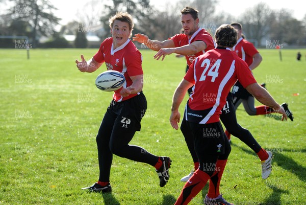 22.06.10 - Wales Rugby Training - Jonathan Davies during training. 