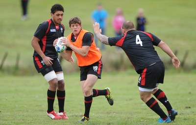 22.09.11 - Wales Rugby Training - Lloyd Williams during training. 