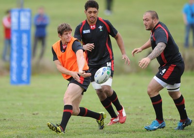 22.09.11 - Wales Rugby Training - Lloyd Williams during training. 